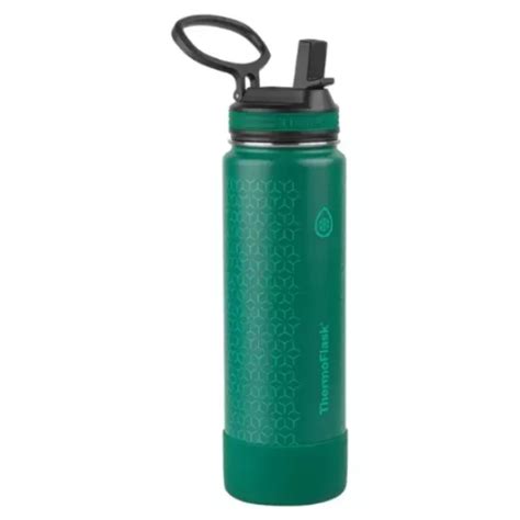 Botella Termo Thermoflask Con Doble Aislamiento De Acero Ml Verde