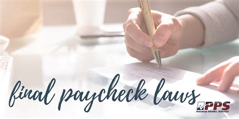 Final Paycheck Laws Paycheck Payroll Services