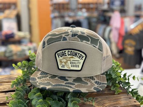 Pure Country 7 Panel Mallard Flying Patch Snapback Hat EZN Outfitters