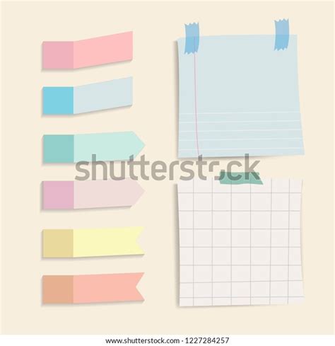 Colorful Reminder Notes Vector Set Stock Vector Royalty Free