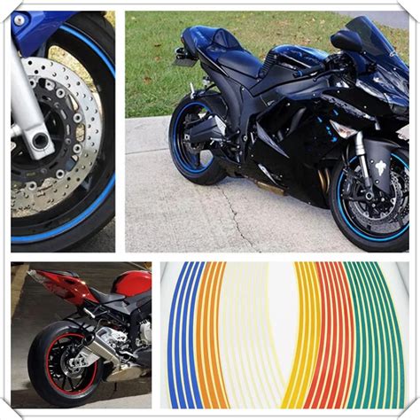 Autocollants R Fl Chissants Pour Roues De Moto Bandes De D Coration