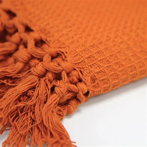 Honeycomb Cotton Throws Extra Large Luxury Thermal Throw Over Blanket