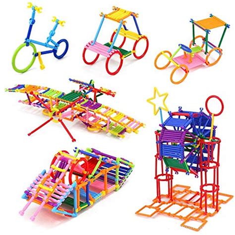 Buy Super Toy 200 Stick Building Blocks Assembly Colorful Straw Toy For