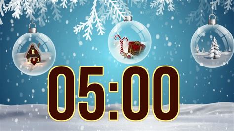 5 Minute Christmas Timer With Music And Alarm 🎵⏰ Youtube