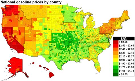 Gasoline Map | Color 2018