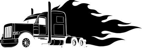 Semi Truck Outline Vector Images (over 1,200)