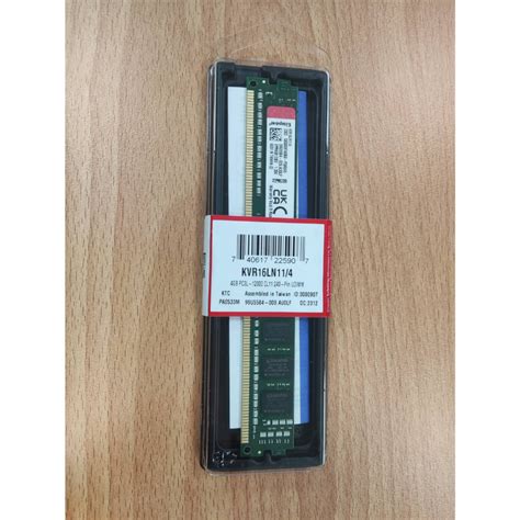 良品 大廠 金士頓 Kingston Ddr3 1600 4g 4gb 電腦 桌上型電腦 記憶體 Ram 桌機 Pc 蝦皮購物