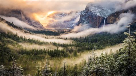 Wallpaper Landscape Forest Mountains Lake Nature Reflection