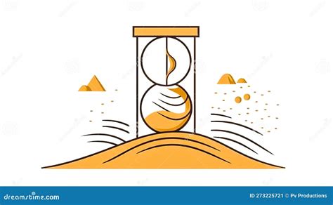 Hourglass Symbol, Creative Minimalistic Logo, Generative AI. Stock ...