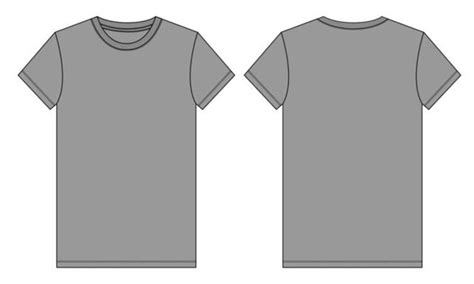 Grey T Shirt Template Vector Art Icons And Graphics For Free Download