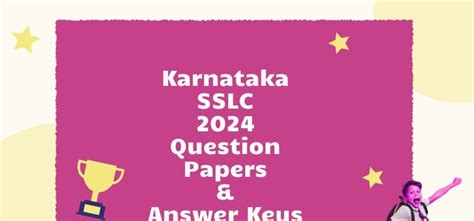 Karnataka Board Question Papers Archives Education Observer