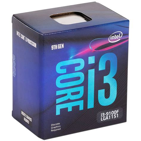 Procesador Intel Core i3 9100F de Novena generación 3 60 GHz hasta 4