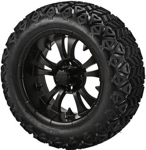 14 Vampire Matte Black Aluminum Wheels And 23x10 14 Dot All Terrain