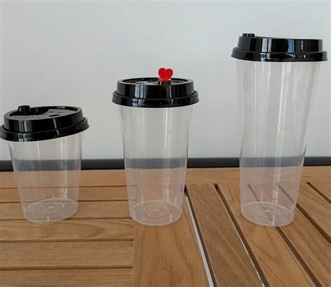 Ml Disposable Transparent Heat Resistant Plastic Pp Cup With Lid