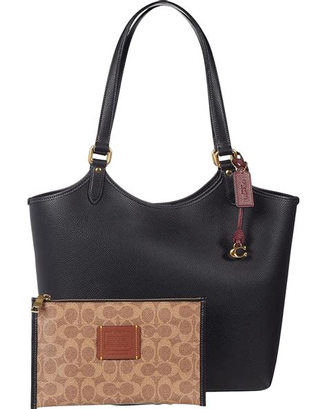 Coach Polished Pebble Leather Day Tote Zappos