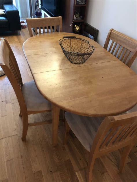 Light Oak Oval Dining Table And 4 Matching Chairs In Manchester City Centre Manchester Gumtree