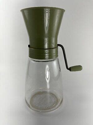 Vintage Federal Housewares S Nut Spice Grinder Chopper Avocado Green