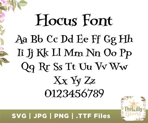 Hocus Pocus Font Hocus Font Halloween Font Silhouette Etsy Canada