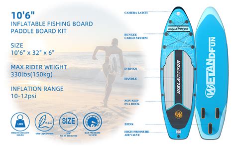 Welandfun Inflatable Stand Up Paddle Board Inchs Thick With Premium