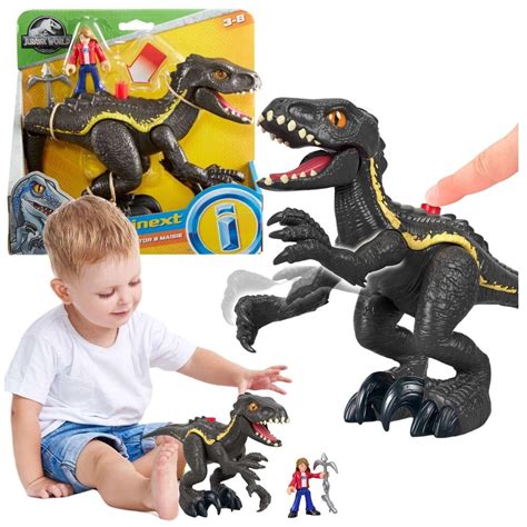 Jurassic World Figurki Zestaw Dinozaur Indoraptor I Maisie Mattel