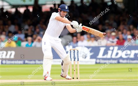 Englands Alastair Cook Captain Hits Four Editorial Stock Photo Stock