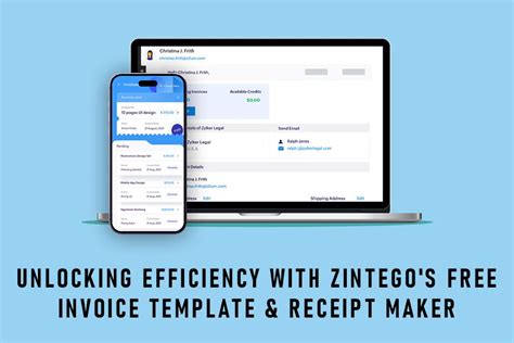 Unlocking Efficiency With Zintego S Free Invoice Template Receipt Maker