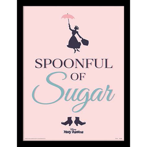 Mary Poppins Spoonful Of Sugar Framed Print