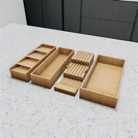 3D Printable KITCHEN DRAWER ORGANIZER by Lazy Bear