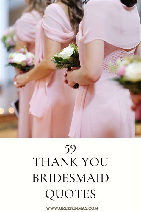 59 Thank You Bridesmaid Quotes To Express Your Gratitude Bridesmaid