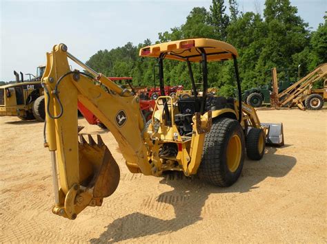 John Deere 110 4x4 Loader Backhoe Jm Wood Auction Company Inc