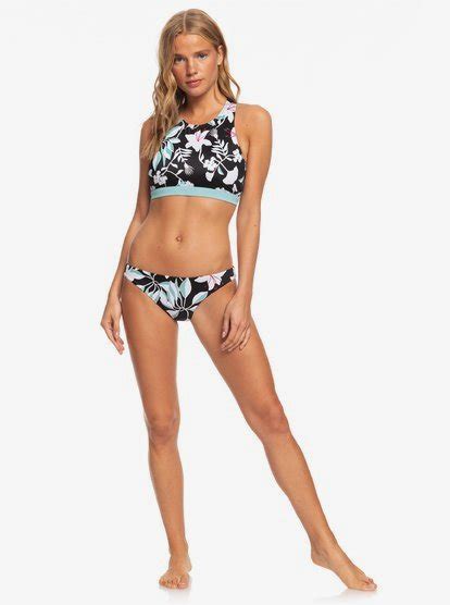 ROXY Fitness Crop Top De Bikini Para Mujer Roxy