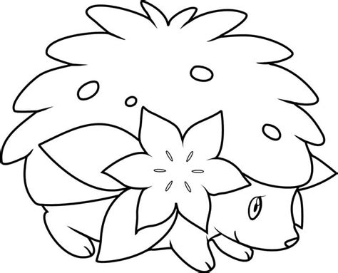 Pokemon Shaymin Kleurplaat Kinderen Kleurplaat