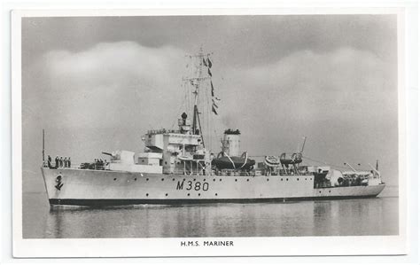 Royal Navy Algerine Class Minesweeper Postcards