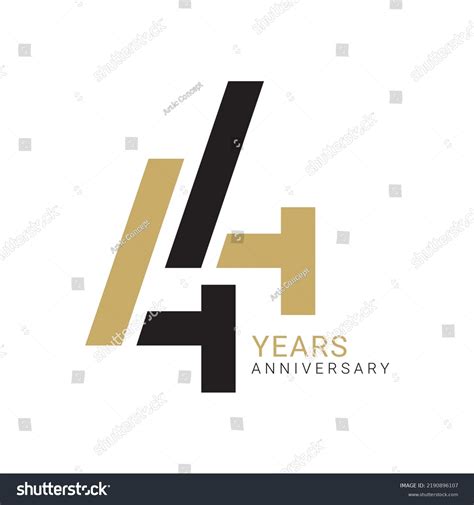 Th Years Anniversary Logo Number Stock Vector Royalty Free