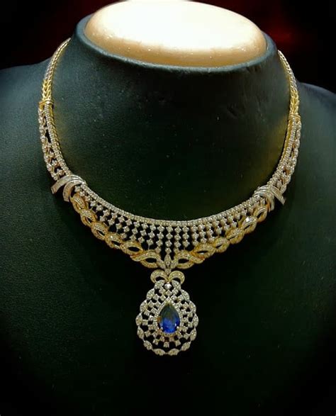 diamond pendant sets indian jewellery designs