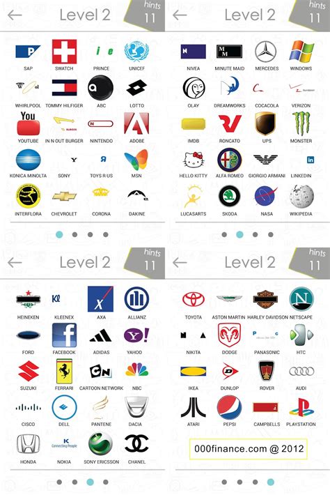 Logos Quiz Answer Level 2 Logos Quiz Answers For Iphone Ipad Ipod