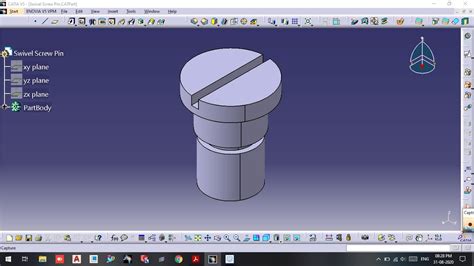 Swivel Screw Pin Shaper Tool Head Assembly Catia V5 Youtube