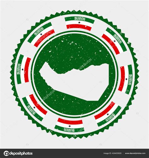 Somaliland Grunge Stamp Round Logo With Map And Flag Of Somaliland