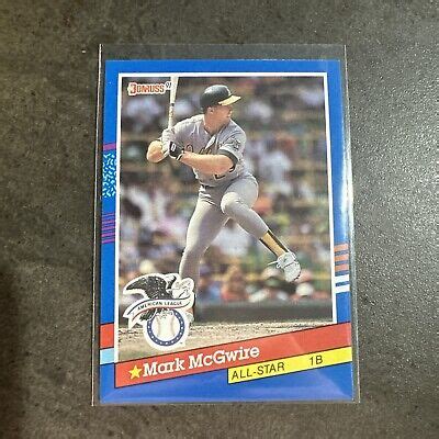 1991 Donruss Mark McGwire ERROR All Star Card NM MT NO DOT EBay