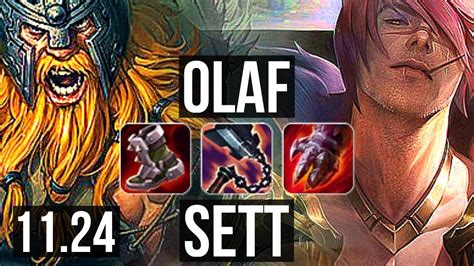 Olaf Vs Sett Top 8 1 10 Godlike 300 Games Euw Diamond 11 24