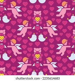 3 228 Cupid Repeat Pattern Images Stock Photos Vectors Shutterstock