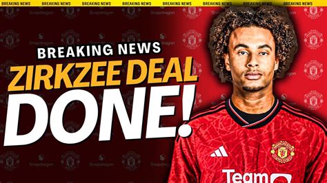 Joshua Zirkzee To Manchester United DONE DEAL YouTube