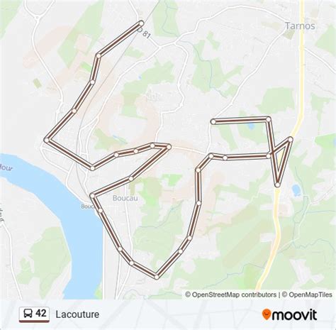 Línea 42 horarios paradas y mapas Lacouture Actualizado