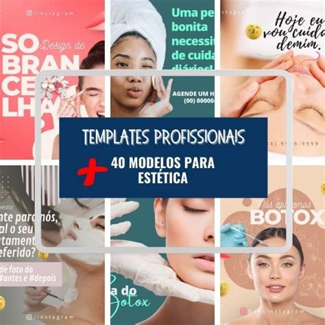 Pack Canva Editável Templates Para Estética Elo7