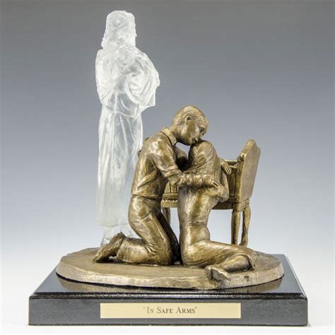 Memorial Statue For Grieving Young Parents Savior Comforting Lost