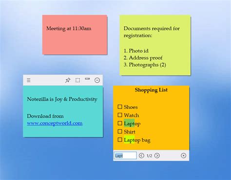 Whats New In Notezilla 9 Sticky Notes App For Windows Android Iphone And Other Devices