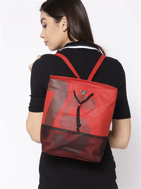 Buy Baggit Women Red Printed Backpack Backpacks For Women 8423469