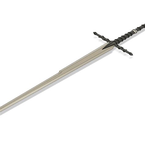 3D Printable Nazgul Sword Lord of the Rings by Mentum