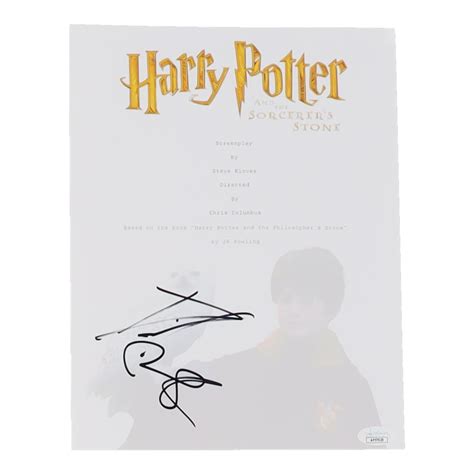 Daniel Radcliffe Signed Harry Potter And The Sorcerer S Stone Movie