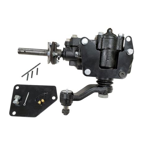 Borgeson 1963 1966 C10 Street And Performance Quick Ratio Power Steering Box 12 7 1 Ratio